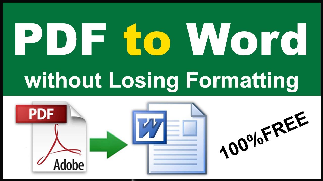 How to Convert PDF to Word and Keep Formatting