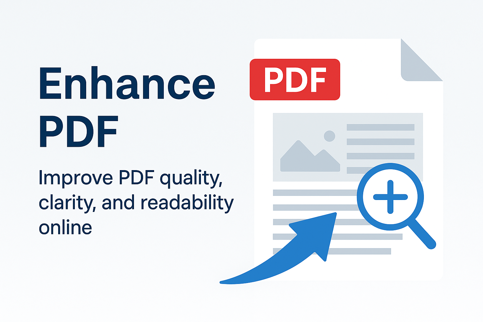 Enhance PDF – Improve PDF Quality, Clarity, and Readability Online