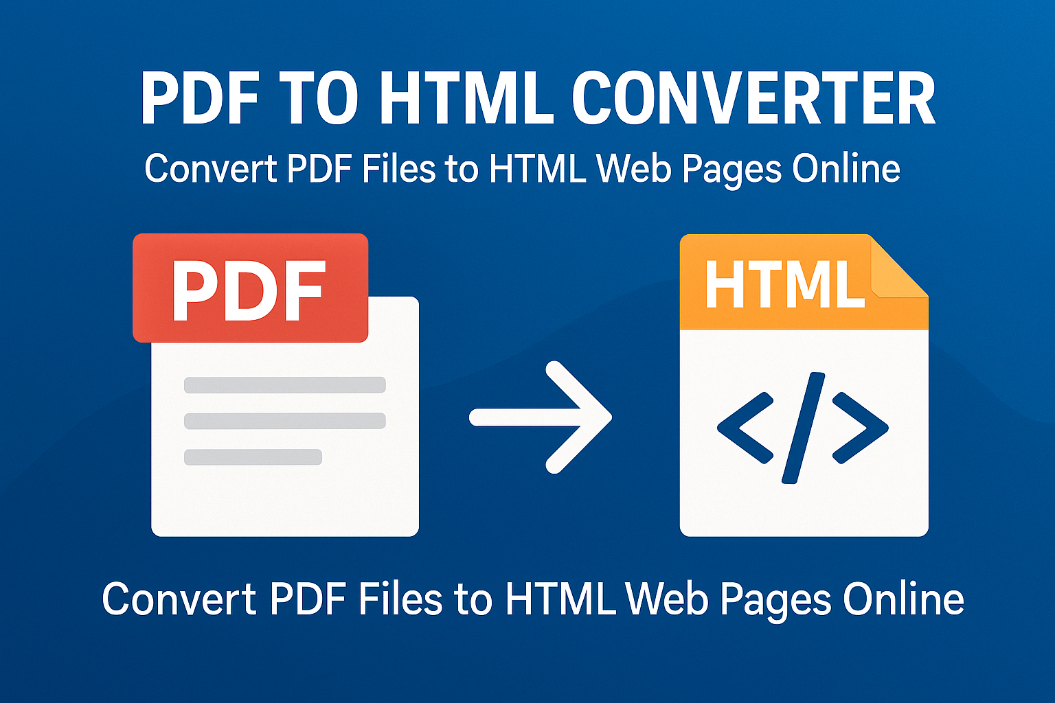 PDF to HTML Converter – Convert PDF Files to HTML Web Pages Online
